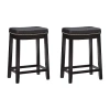 Asstd National Brand Covewood 2-pc. Counter Height Bar Stool In Black