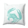 Asstd National Brand Crab Square Throw Pillow In Blue