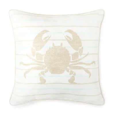 Asstd National Brand Crab Square Throw Pillow In Purple