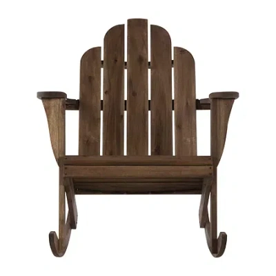 Asstd National Brand Creekside Adirondak Outdoor And Collection Rocking Chair In Brown