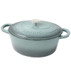 Asstd National Brand Crock Pot Artisan 7 Quart Enameled Cast Iron Dutch Oven Oval In Gray