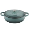 Asstd National Brand Crock Pot Artisan Enameled 5 Quart Cast Iron Round Braiser Pan With Self Basting Lid In Gray