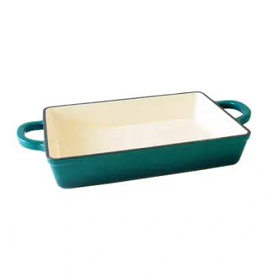Asstd National Brand Crock Pot Artisan Enameled Cast Iron 13" Rectangular Lasagna Pan In Blue