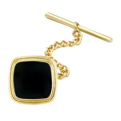 Asstd National Brand Cushion Shaped Tie Tack In Yellow