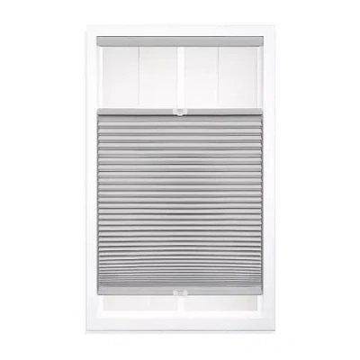 Asstd National Brand Cut-to-width Cordless Top-down Bottom-up Blackout Shade In Gray