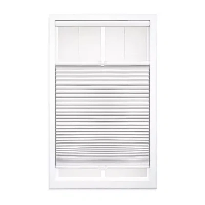 Asstd National Brand Cut-to-width Cordless Top-down Bottom-up Blackout Shade In White