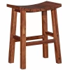 Asstd National Brand Dale Saddle Bar & Counter Stools In Acacia Wood In White