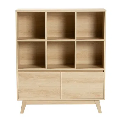 Asstd National Brand Danina 2-shelf Cube Unit Bookshelf In Brown