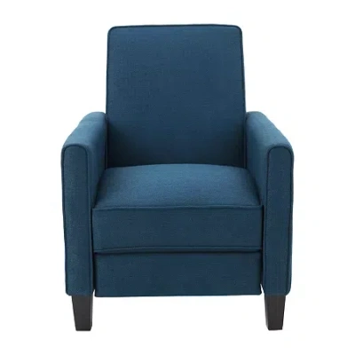 Asstd National Brand Darvis Track-arm Recliner In Blue