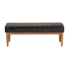 Asstd National Brand Daymond Living Room Collection Bench In Brown