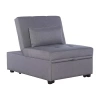 Asstd National Brand Demarco Folding Sleeper Ottoman In Gray