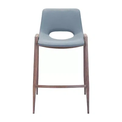 Asstd National Brand Desi 2-pc. Counter Height Upholstered Bar Stool In Gray