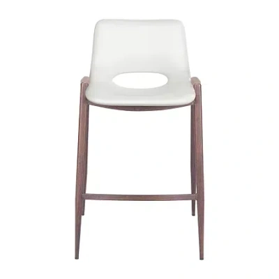 Asstd National Brand Desi 2-pc. Counter Height Upholstered Bar Stool In White