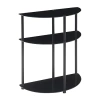 Asstd National Brand Design2go Glass Top Metal Console Table In Black