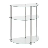 Asstd National Brand Designs2go Living Room Collection Glass Console Table In White