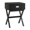 Asstd National Brand Designs2go Living Room Collection Storage 1-drawer End Table In Black
