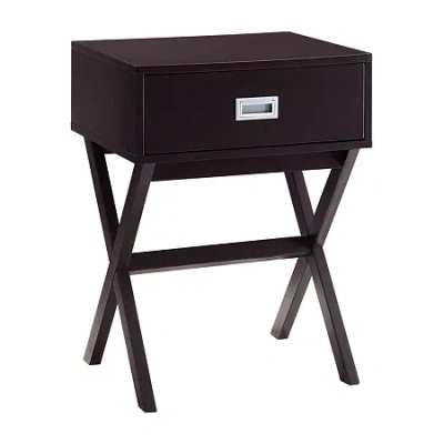 Asstd National Brand Designs2go Living Room Collection Storage 1-drawer End Table In Brown