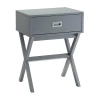 Asstd National Brand Designs2go Living Room Collection Storage 1-drawer End Table In Gray