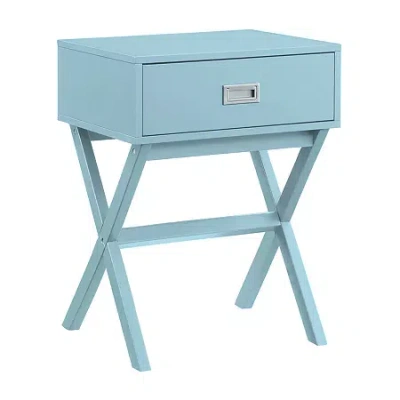 Asstd National Brand Designs2go Living Room Collection Storage 1-drawer End Table In Green