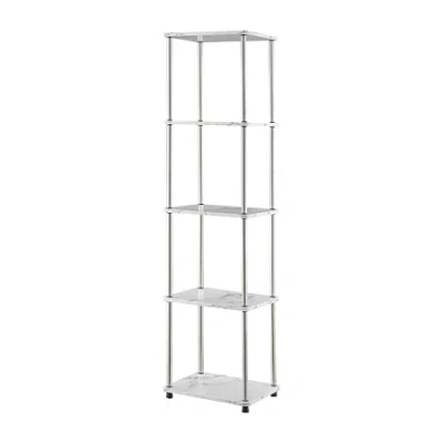 Asstd National Brand Designs2go No Tools 4-shelf Standard Bookshelf In White