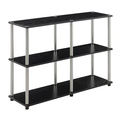 Asstd National Brand Designs2go No Tools Console Table With Shelves In Black