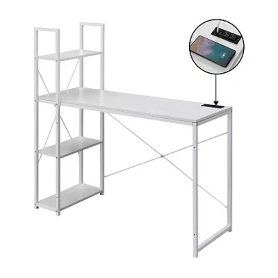 Asstd National Brand Designs2go Office And Library Collection Writing Desk In White