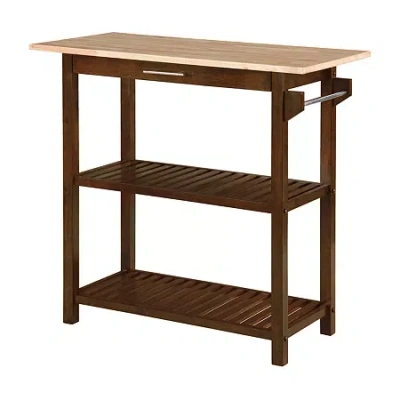 Asstd National Brand Designs2go Wood-top Kitchen Island In Brown