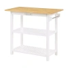 Asstd National Brand Designs2go Wood-top Kitchen Island In White