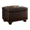 Asstd National Brand Designs4comfort 5th Avenue Storage Ottoman In Brown