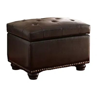 Asstd National Brand Designs4comfort 5th Avenue Storage Ottoman In Brown