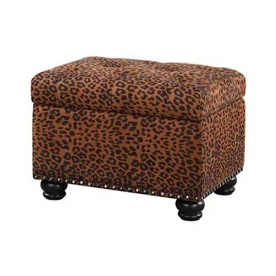 Asstd National Brand Designs4comfort 5th Avenue Storage Ottoman In Green