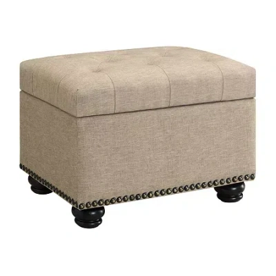 Asstd National Brand Designs4comfort 5th Avenue Storage Ottoman In Sand