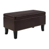 Asstd National Brand Designs4comfort Storage Lift-top Ottoman In Brown