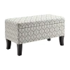 Asstd National Brand Designs4comfort Storage Lift-top Ottoman In White