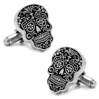 Asstd National Brand Dia De Los Muertos Cufflinks In Silver