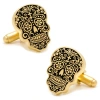 Asstd National Brand Dia De Los Muertos Cufflinks In Yellow