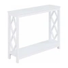Asstd National Brand Diamond Console Table In White