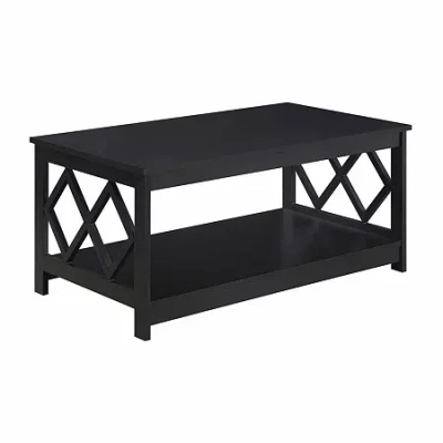 Asstd National Brand Diamond Living Room Collection Coffee Table In Black