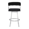 Asstd National Brand Dione 26" Swivel Bar Stool In Black