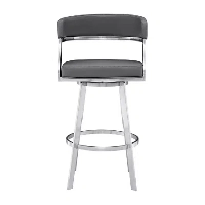 Asstd National Brand Dione 26" Swivel Bar Stool In Gray