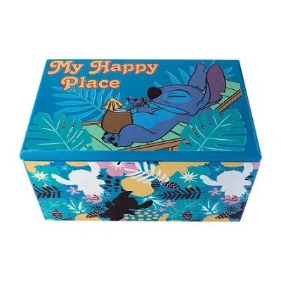 Asstd National Brand Kids' Disney Lilo & Stitch "my Happy Place" Blue Jewelry Box