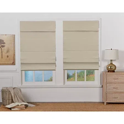 Asstd National Brand Dover Cordless Room Darkening Roman Shade In Brown