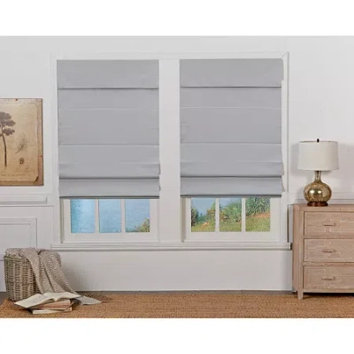 Asstd National Brand Dover Cordless Room Darkening Roman Shade In Gray
