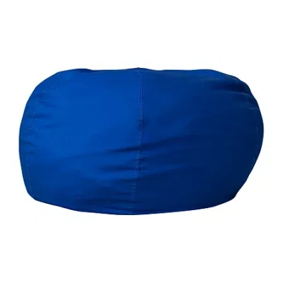 Asstd National Brand Duncan Bean Bag Chair In Blue