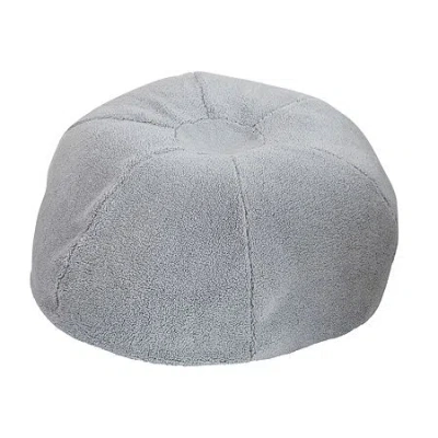 Asstd National Brand Duncan Sherpa Bean Bag Chair In Gray