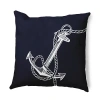 Asstd National Brand E By Design Anchored Reversible Square Throw Pillows In Blue