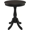 Asstd National Brand Eastport Pedestal Accent Table In Black