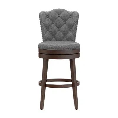 Asstd National Brand Edenwood Swivel Bar Stool In Brown