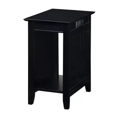 Asstd National Brand Edison Living Room Collection End Table In Black
