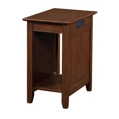 Asstd National Brand Edison Living Room Collection End Table In Brown